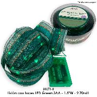 Listón con luces LED Green 3AA - 1.5"W - 2.70mtL