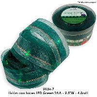 Listón con luces LED Green 2AA - 2.5"W - 4.8mtL