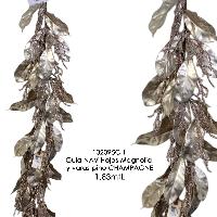 Guía NAV Hojas Magnolia y varas pino CHAMPAGNE - 1.83mtL