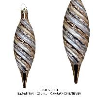 Espiral NAV - 25cmL - CHAMPAGNE/SILVER
