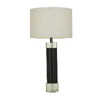 Lampara Cristal y Marmol Negro - 15