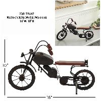 Motocicleta Metal/Madera - 16"W 10"H