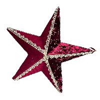 Estrella Colg NAV - 48x14x48cmH - RED/GOLD