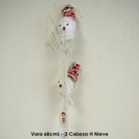 Vara 68cmL - 2 Cabeza H Nieve