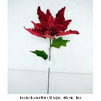 Noche Buena Flor c/2 hojas - 60cmL - Red