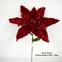 Vara 70cmL - Noche Buena Gde - Roja
