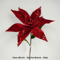 Vara 68cmL - Noche Buena - Rojo