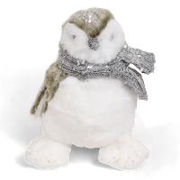 Pingüino NAV WHITE/BROWN - 23cmH