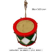 Tambor NAV Dec Metal RED/GREEN/WHITE - 20cmD/21cmH