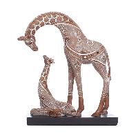 Jirafa Mamá e hijo PR - 27x9x30cmH