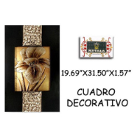 Cuadro Decorativo Rojo - 50x80x4cm