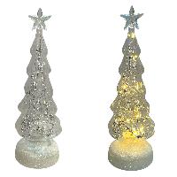 Arbol NAV CLEAR w/star 3AA-LED - 10cmD 30cmH