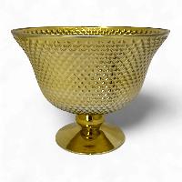 Centro de Mesa Cristal GOLD - 25cmD 20cmH
