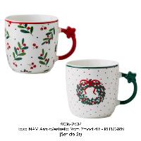 Taza NAV Asa c/estrella 9cm 2mod dif - RED/GRN - (Set de 2s)