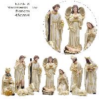 Nacimiento 11pz - Blancos - 45cmH