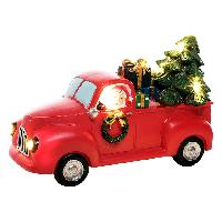 Santa Truck LED - 11x25x18cmH - 3AA