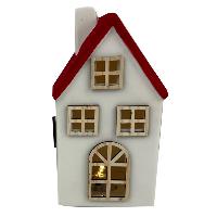 Casa NAV WH/RED - 9x8x17.2cmH