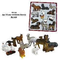 Jgo 13 pzs Animales Granja - 20cmH