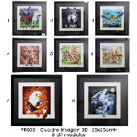 Cuadro imagen 3D -55x55cmH - 8 dif modelos