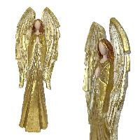 Angel orando GOLD - 22.5x12x60cmH