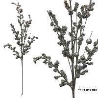 Vara NAV c/bayas c/brillos - 65cmL - SILVER
