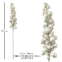 Vara NAV Berries Metalizados - 67cmL - SILVER/WHITE
