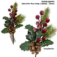 Tallo NAV Pino Piñas y Berries - 24cmL