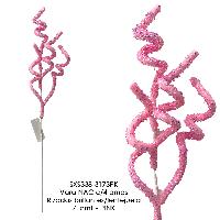 Vara NAC c/4ramas Rizadas brillantes/lentejuela - 71cmL - PINK