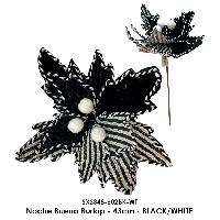 Noche Buena Burlap - 43cm - BLACK/WHITE