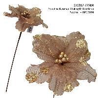 Noche Buena Malla/Brillantina - 55cmL - BROWN
