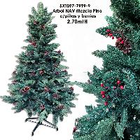 Arbol NAV Mezcla Pino c/piñas y berries - 2.70mtH