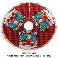 Pie de Arbol Nav - SANTA"S TRUCK - 107cmD