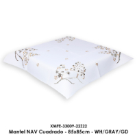 Mantel NAV Cuadrado - 85x85cm - WH/GRAY/GD