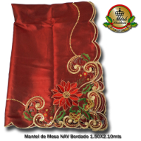 Mantel de Mesa NAV Bordado 1.50X2.10mts