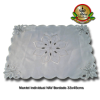 Mantel Individual NAV Bordado 33x45cm (Set de 6)