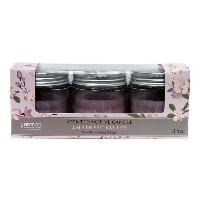 Jgo 3 Velas Aromaticas - 6cmD 7cmH - Amathys Valley